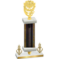 Premium Single Black Glacier Victory Pickleball Trophy