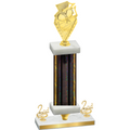 Premium Single Black Glacier Second Place Pickleball Trophy
