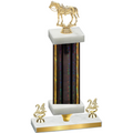 Premium Single Black Glacier Year Horses Trophy