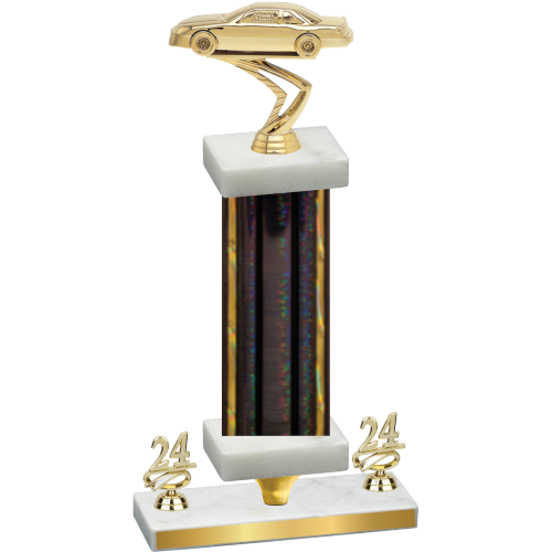Premium Single Black Glacier Year Cars Trophy