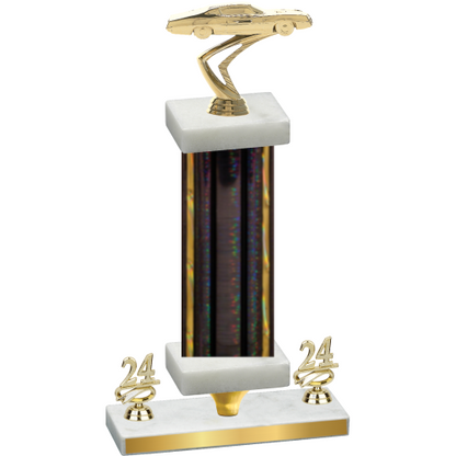 Premium Single Black Glacier Year Cars Trophy