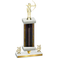 Premium Single Black Glacier Year Archery Trophy