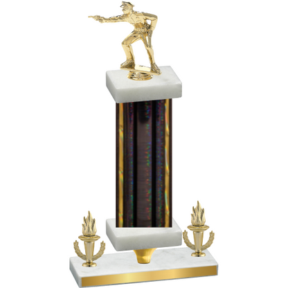 Premium Single Black Glacier Victory Shooter Trophy