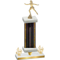 Premium Single Black Glacier Fourth Place Skater Trophy