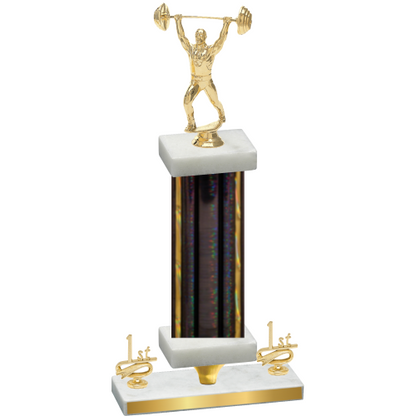 Premium Single Black Glacier First Place Weights Trophy