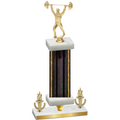 Premium Single Black Glacier Victory Weights Trophy