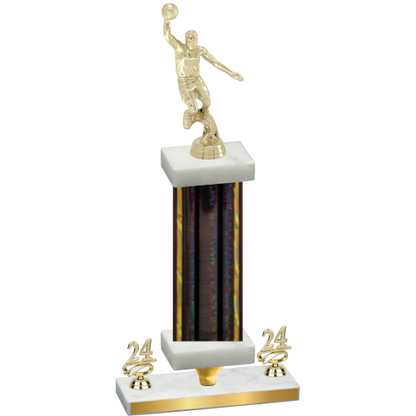 Premium Single Black Glacier Year Basketball Trophy