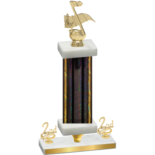 Premium Single Black Glacier Second Place Music Trophy