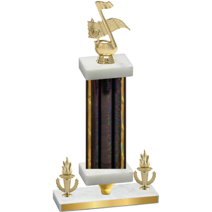 Premium Single Black Glacier Victory Music Trophy