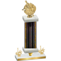 Premium Single Black Glacier First Place Baseball Trophy