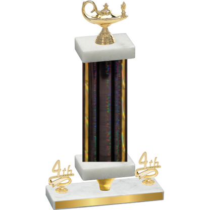 Premium Single Black Glacier Fourth Place Academics Trophy