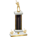 Premium Single Black Glacier First Place Baseball Trophy