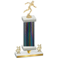 Premium Single Black Carbon Fiber Year Running Trophy