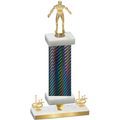 Premium Single Black Carbon Fiber First Place Wrestling Trophy