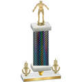 Premium Single Black Carbon Fiber Victory Wrestling Trophy