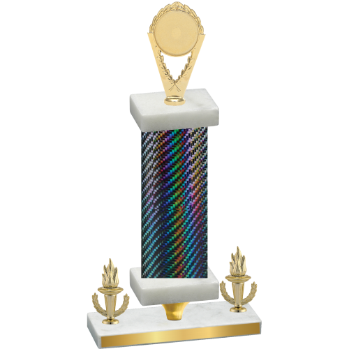 Premium Single Black Carbon Fiber Victory Insert Trophy