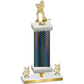 Premium Single Black Carbon Fiber Year Hockey Trophy