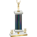 Premium Single Black Carbon Fiber Year Victory Trophy
