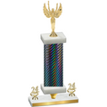 Premium Single Black Carbon Fiber Year Victory Trophy