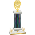 Premium Single Black Carbon Fiber Third Place Pickleball Trophy