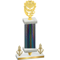 Premium Single Black Carbon Fiber Victory Pickleball Trophy