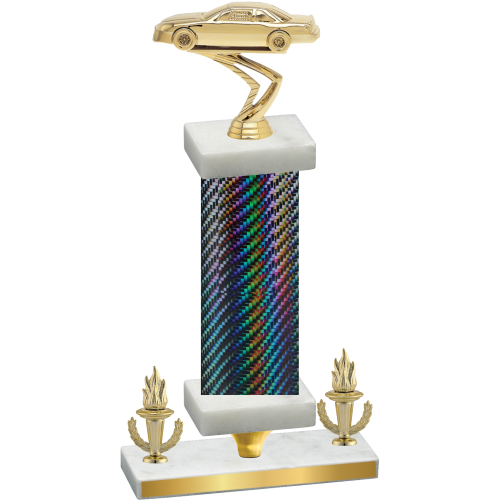 Premium Single Black Carbon Fiber Victory Cars Trophy