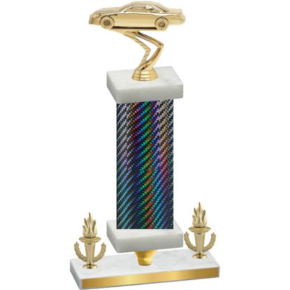 Premium Single Black Carbon Fiber Victory Cars Trophy