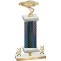 Premium Single Black Carbon Fiber Year Cars Trophy