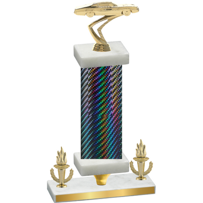 Premium Single Black Carbon Fiber Victory Cars Trophy