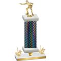 Premium Single Black Carbon Fiber First Place Shooter Trophy
