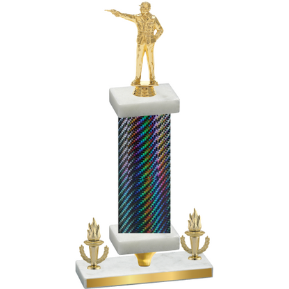 Premium Single Black Carbon Fiber Victory Shooter Trophy