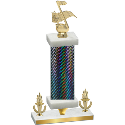 Premium Single Black Carbon Fiber Victory Music Trophy