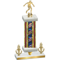 Premium Single Flag USA Victory Soccer Trophy