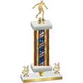 Premium Single Flag USA Year Soccer Trophy