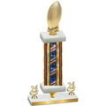 Premium Single Flag USA Year Football Trophy