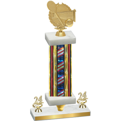 Premium Single Flag USA Year Tennis Trophy