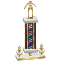 Premium Single Flag USA Victory Wrestling Trophy