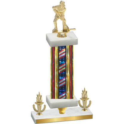 Premium Single Flag USA Victory Hockey Trophy
