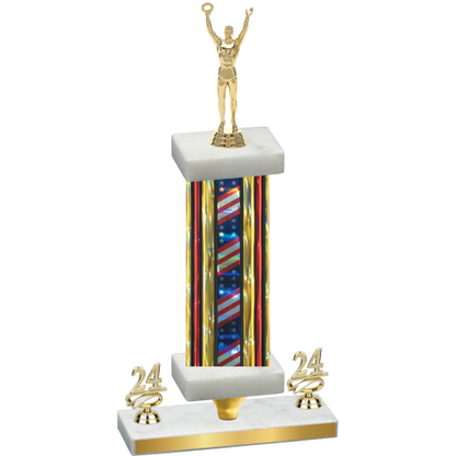 Premium Single Flag USA Year Victory Trophy