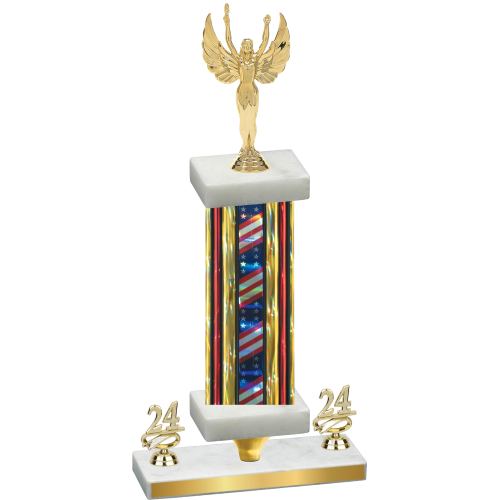 Premium Single Flag USA Year Victory Trophy