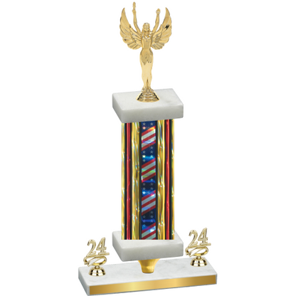 Premium Single Flag USA Year Victory Trophy
