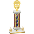 Premium Single Flag USA First Place Pickleball Trophy