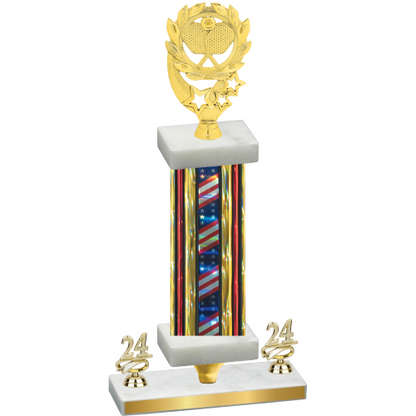 Premium Single Flag USA Year Pickleball Trophy