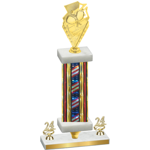 Premium Single Flag USA Year Pickleball Trophy