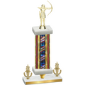 Premium Single Flag USA Victory Archery Trophy