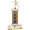 Premium Single Flag USA First Place Skater Trophy