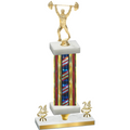 Premium Single Flag USA Year Weights Trophy