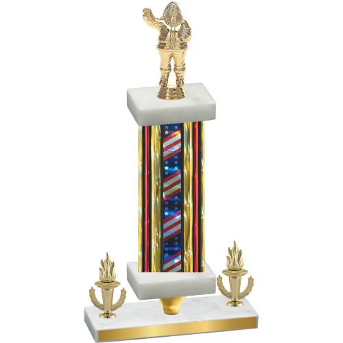 Premium Single Flag USA Victory Holiday Trophy
