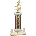 Premium Single Flag USA Year Flag Football Trophy