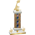 Premium Single Flag USA First Place Golf Trophy